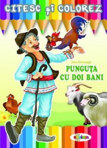 Citesc si colorez - Punguta cu doi bani