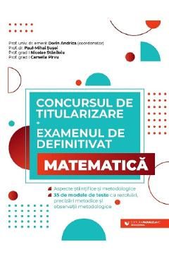 Concursul de titularizareExamenul de definitivat. Matematica