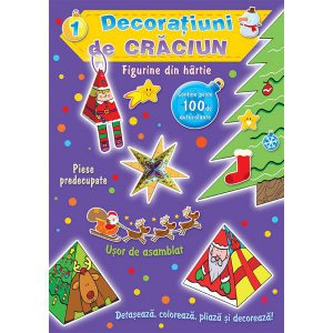Decoratiuni de Craciun - Figurine din hartie