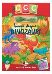 Învață despre dinozauri. Copiii creează cărți