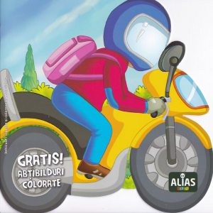 Motocicleta. Carte de colorat