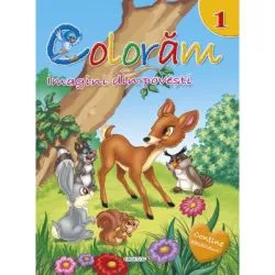Coloram 1. Imagini din povesti. Contine abtibilduri, reeditare