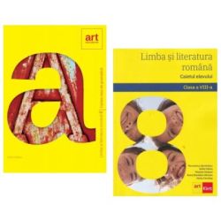 Pachet cartea mea de gramatica si caiet de romana clasa a 8-a