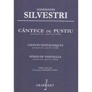 Cantece de pustiu pentru Pian solo opus 27 Nr.1 de Constantin Silvestri