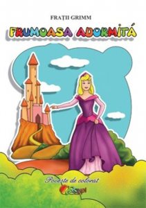 Frumoasa adormita - carte de colorat