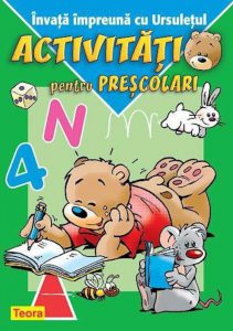 Invata impreuna cu ursuletul - Activitati pentru prescolari, verde