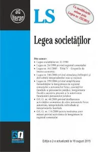 Legea societatilor - Editia a 2-a, actualizata la 18 august 2015