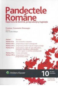 Pandectele romane nr. 8/2010
