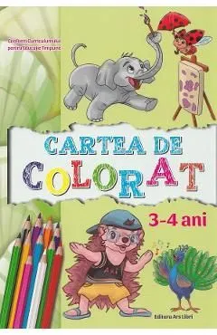 Cartea de colorat 3-4 ani de Autor Anonim