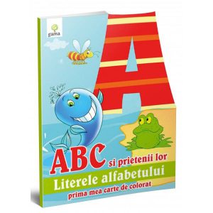ABC şi prietenii lor. Prima mea carte de colorat