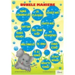 Bunele Maniere Plansa educationala