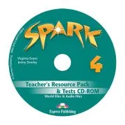 Curs limba engleza Spark 4 Monstertrackers Material aditional pentru profesor si teste CD de Virginia Evans