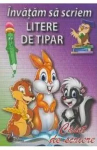 Invatam sa scriem litere de tipar de Caiet de scriere