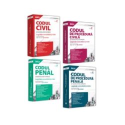Pachet. Codul civil, Codul de procedura civila, Codul penal si Codul de procedura penala. Editii PREMIUM 2022