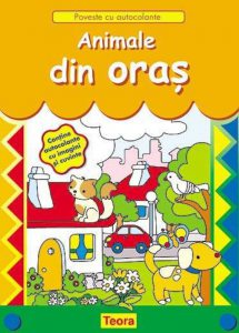 Poveste cu autocolante - Animale din oras