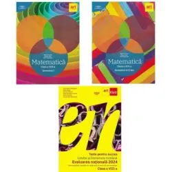 Pachet Teste pentru succes. Evaluarea Nationala Limba si Literatura Romana si Clubul Matematicienilor. Culegeri de Matematica clasa a 8-a, semestrele 1 si 2 de Florentina Samihaian