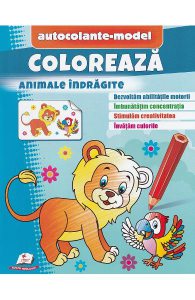 Coloreaza animale indragite. Autocolante model