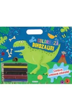 Coloreaza - Dinozauri (creioane)
