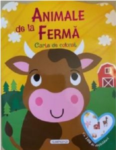Animale de la ferma. Carte de colorat