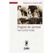 Pagini de jurnal vol. I (1923-1930) de Simona Lahovary