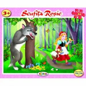 Puzzle 30 piese - Scufita rosie