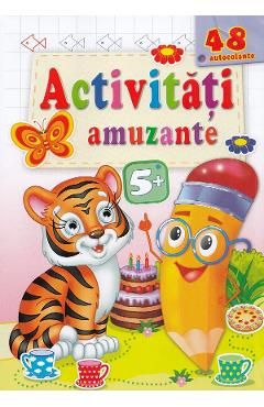 Activitati amuzante. Tigrisorul 48 autocolante 5 ani