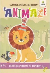 Animale. Colorez, decupez si lipesc!