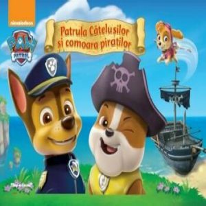 Patrula catelusilor si comoara piratilor. Carte cu jucarie