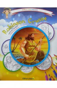 Robinson Crusoe: carte de colorat + poveste. Carla coloreaza
