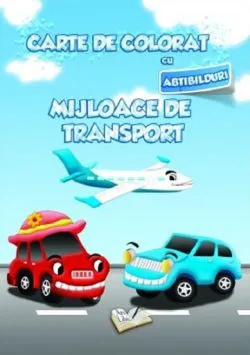 Carte de colorat cu abtibilduri - Mijloace de transport de Anonim