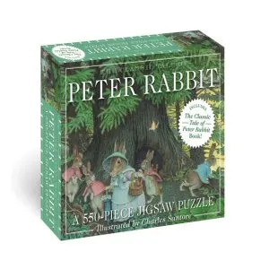 The Classic Tale of Peter Rabbit 200-Piece Jigsaw Puzzle and Book de Beatrix Potter