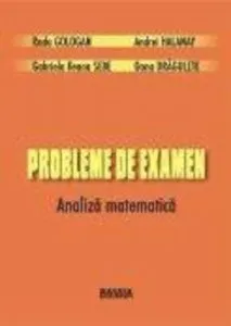 Probleme de examen. Analiza matematica de Gabriela Ileana Sebe