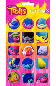 Trolls, Felt stickers. Stickere catifelate