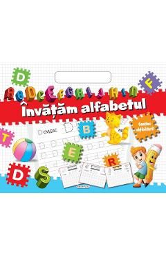 Bloc cu abtibilduri. Invatam alfabetul