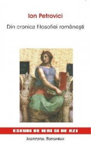 Din cronica filosofiei romanesti