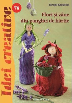 Flori şi zâne din panglici de hârtie. Idei creative 76
