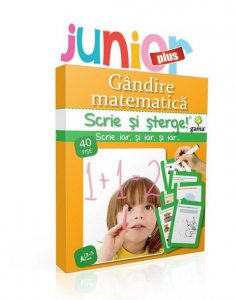 Gandire matematica - Scrie si sterge - Junior plus