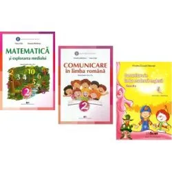 Pachet Manuale Matematica si explorarea mediului plus Comunicare in limba Romana si Engleza clasa a 2-a de Tudora Pitila