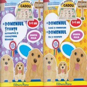 Set doua caiete B5  + Joc evaluare 3D - 3-4 ani