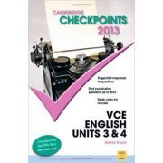 Cambridge Checkpoints VCE English Units 3 and 4 2013