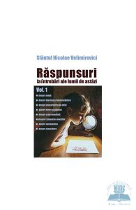 Raspunsuri la intrebari ale lumii de astazi vol.1