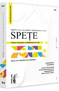 Spete pentru admiterea la INM/magistratura. Drept civil si drept procesual civil 2022 de Vasile Bozesan