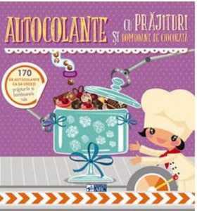 Autocolante cu prajituri si bomboanede ciocolata