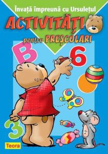 Invata impreuna cu ursuletul - Activitati pentru prescolari, albastru