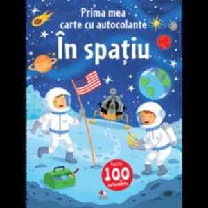 Prima mea carte cu autocolante. In spatiu