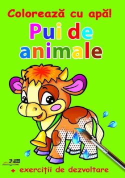 Pui de animale. Coloreaza cu apa!Exercitii de dezvoltare