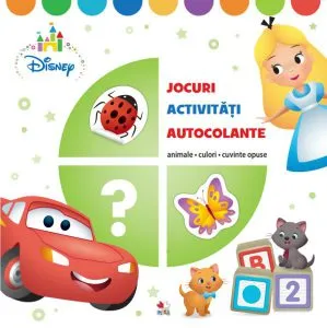 Disney. Jocuri, activități, autocolante. Animale, culori, cuvinte compuse de Disney