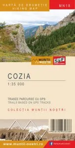 Harta de drumetie - Muntii Cozia