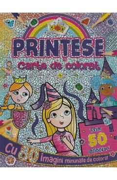 Printese Carte de colorat cu peste 50 abtibilduri