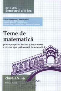Teme de matematica. Clasa a VII-a, semestrul al II-lea